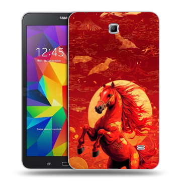 Силиконовый чехол на Samsung GALAXY Tab 4 7.0 с принтом Новый год
