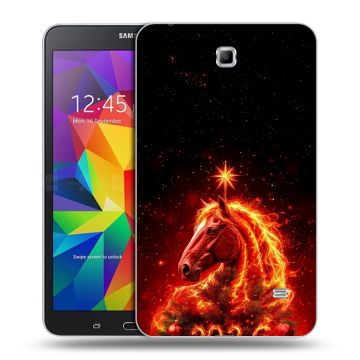 Силиконовый чехол на Samsung GALAXY Tab 4 7.0 с принтом Новый год