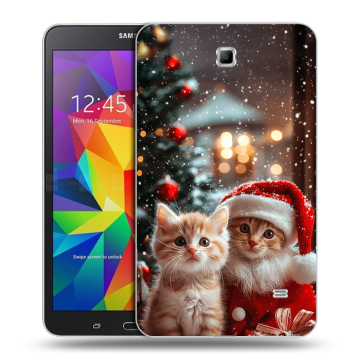 Силиконовый чехол на Samsung GALAXY Tab 4 7.0 с принтом Новый год