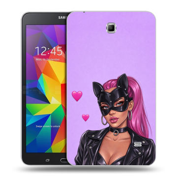 Силиконовый чехол на Samsung GALAXY Tab 4 7.0 с принтом женский