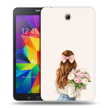 Силиконовый чехол на Samsung GALAXY Tab 4 7.0 с принтом женский