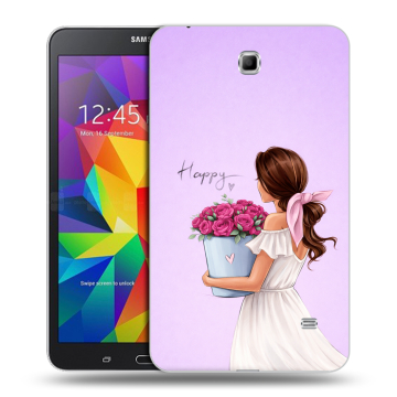 Силиконовый чехол на Samsung GALAXY Tab 4 7.0 с принтом женский