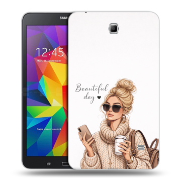 Силиконовый чехол на Samsung GALAXY Tab 4 7.0 с принтом женский