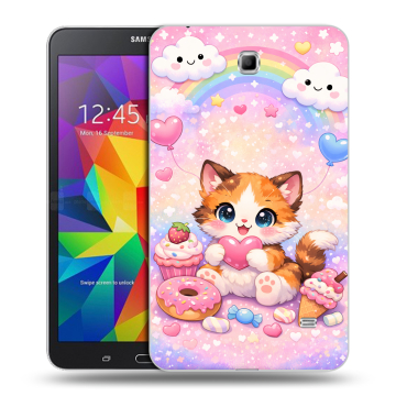 Силиконовый чехол на Samsung GALAXY Tab 4 7.0 с принтом для девочек