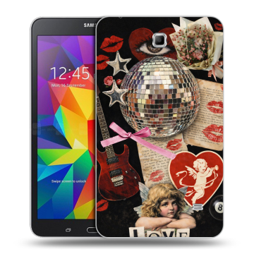 Силиконовый чехол на Samsung GALAXY Tab 4 7.0 с принтом для девочек