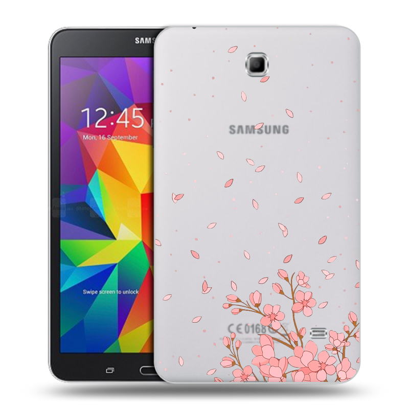 Силиконовый чехол на Samsung GALAXY Tab 4 7.0 с принтом Ветка сакуры Силиконовый чехол на Samsung GALAXY Tab 4 7.0 с принтом Ветка сакуры