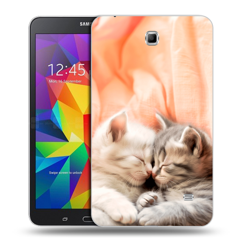 Силиконовый чехол на Samsung GALAXY Tab 4 7.0 с принтом Котята Силиконовый чехол на Samsung GALAXY Tab 4 7.0 с принтом Котята
