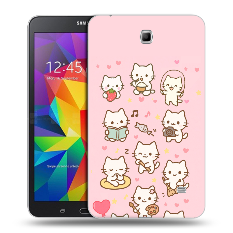 Силиконовый чехол на Samsung GALAXY Tab 4 7.0 с принтом Hello Kitty Хелоу Кити Силиконовый чехол на Samsung GALAXY Tab 4 7.0 с принтом Hello Kitty Хелоу Кити