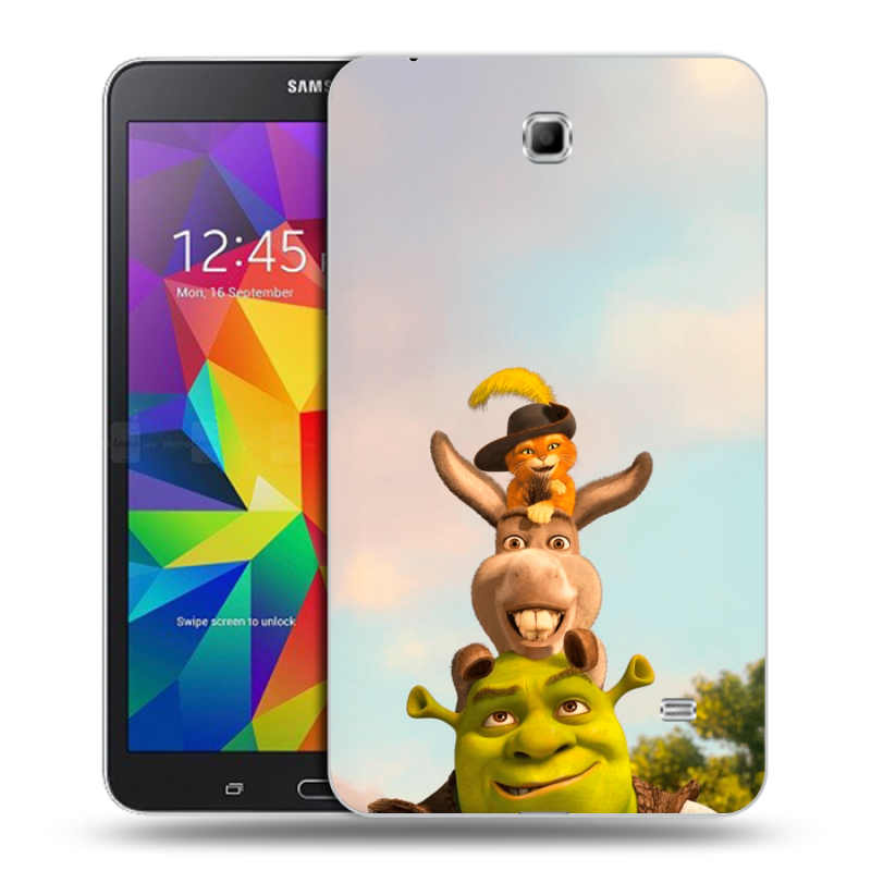 Силиконовый чехол на Samsung GALAXY Tab 4 7.0 с принтом Шрек Shrek Силиконовый чехол на Samsung GALAXY Tab 4 7.0 с принтом Шрек Shrek
