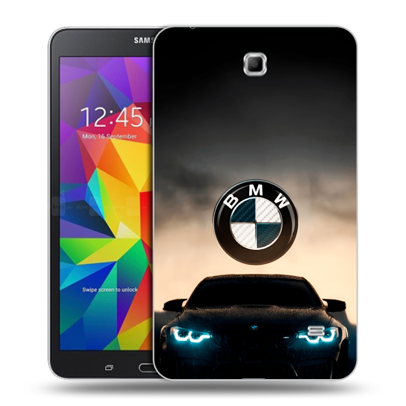 Силиконовый чехол на Samsung GALAXY Tab 4 7.0 с принтом БМВ BMW Силиконовый чехол на Samsung GALAXY Tab 4 7.0 с принтом БМВ BMW
