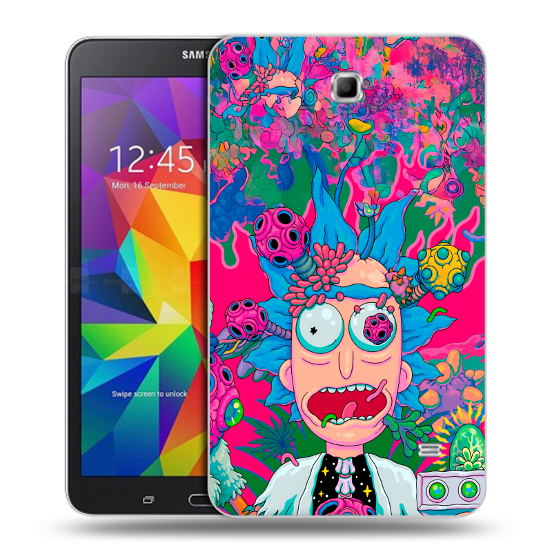Силиконовый чехол на Samsung GALAXY Tab 4 7.0 с принтом Рик и Морти Rick Morty Силиконовый чехол на Samsung GALAXY Tab 4 7.0 с принтом Рик и Морти Rick Morty