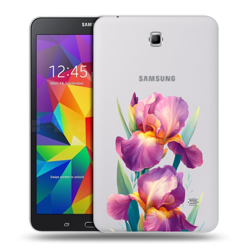 Силиконовый чехол на Samsung GALAXY Tab 4 7.0 с принтом Цветы орхидеи Силиконовый чехол на Samsung GALAXY Tab 4 7.0 с принтом Цветы орхидеи