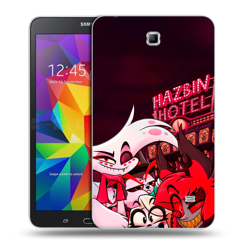 Силиконовый чехол на Samsung GALAXY Tab 4 7.0 с принтом Hazbin Hotel Отель Хазбин Силиконовый чехол на Samsung GALAXY Tab 4 7.0 с принтом Hazbin Hotel Отель Хазбин