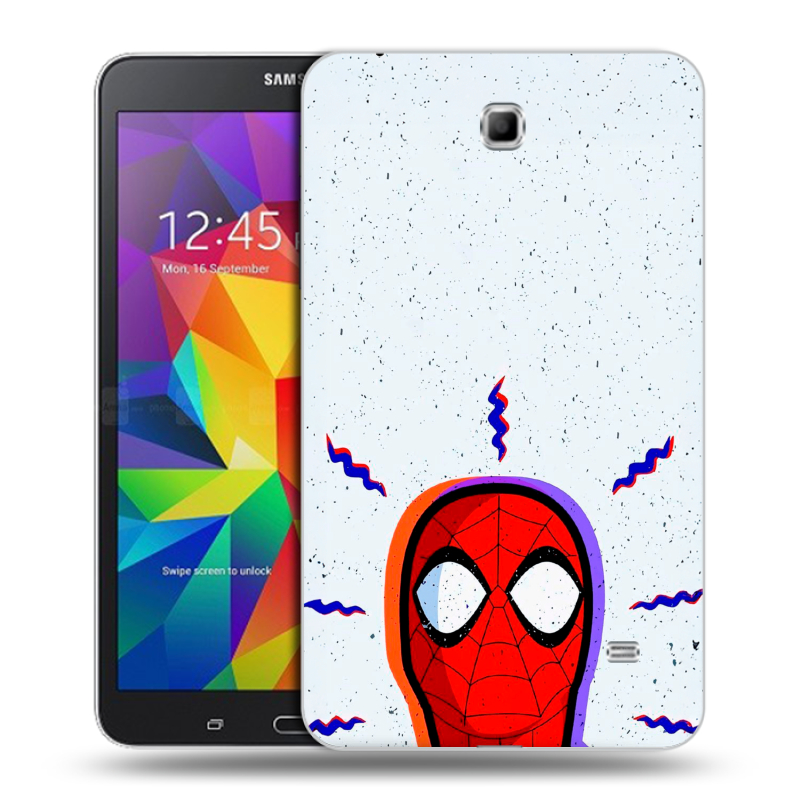 Силиконовый чехол на Samsung GALAXY Tab 4 7.0 с принтом Spiderman Человек паук Силиконовый чехол на Samsung GALAXY Tab 4 7.0 с принтом Spiderman Человек паук