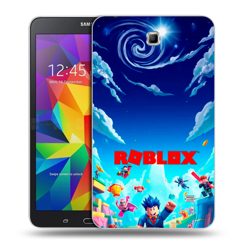 Силиконовый чехол на Samsung GALAXY Tab 4 7.0 с принтом Roblox Роблокс Силиконовый чехол на Samsung GALAXY Tab 4 7.0 с принтом Roblox Роблокс