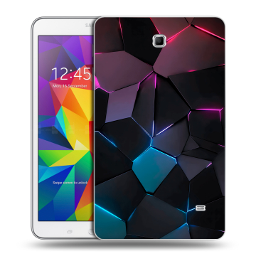 Силиконовый чехол на планшета Samsung GALAXY Tab 4 8.0 с принтом Геометрия неона Силиконовый чехол на планшета Samsung GALAXY Tab 4 8.0 с принтом Геометрия неона