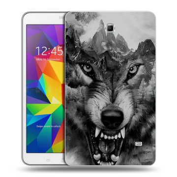 Силиконовый чехол на планшета Samsung GALAXY Tab 4 8.0 с принтом Волк Силиконовый чехол на планшета Samsung GALAXY Tab 4 8.0 с принтом Волк
