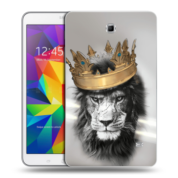 Силиконовый чехол на планшета Samsung GALAXY Tab 4 8.0 с принтом Лев с короной Силиконовый чехол на планшета Samsung GALAXY Tab 4 8.0 с принтом Лев с короной