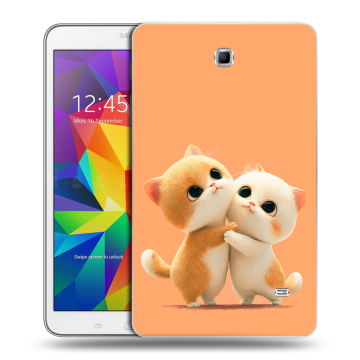 Силиконовый чехол на планшета Samsung GALAXY Tab 4 8.0 с принтом Милые котики Силиконовый чехол на планшета Samsung GALAXY Tab 4 8.0 с принтом Милые котики