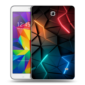 Силиконовый чехол на планшета Samsung GALAXY Tab 4 8.0 с принтом Абстракция неон Силиконовый чехол на планшета Samsung GALAXY Tab 4 8.0 с принтом Абстракция неон