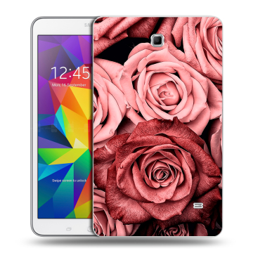 Силиконовый чехол на планшета Samsung GALAXY Tab 4 8.0 с принтом Цветы розы Силиконовый чехол на планшета Samsung GALAXY Tab 4 8.0 с принтом Цветы розы
