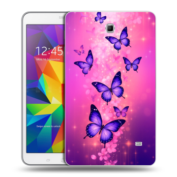 Силиконовый чехол на Samsung GALAXY Tab 4 8.0 с принтом Бабочки