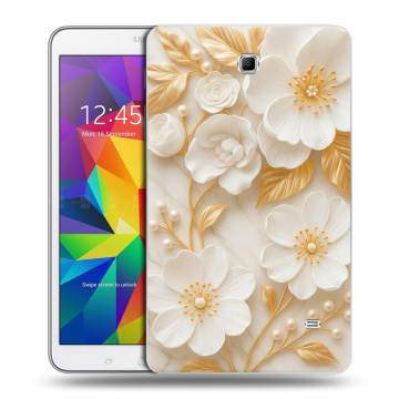 Силиконовый чехол на Samsung GALAXY Tab 4 8.0 с принтом Цветы