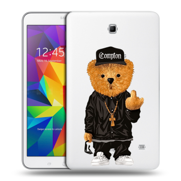 Силиконовый чехол на Samsung GALAXY Tab 4 8.0 с принтом Мишка
