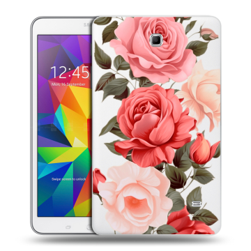 Силиконовый чехол на Samsung GALAXY Tab 4 8.0 с принтом Розы