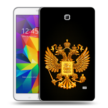 Силиконовый чехол на Samsung GALAXY Tab 4 8.0 с принтом Герб России желтый Силиконовый чехол на Samsung GALAXY Tab 4 8.0 с принтом Герб России желтый