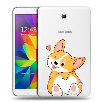 Силиконовый чехол на Samsung GALAXY Tab 4 8.0 с принтом Корги
