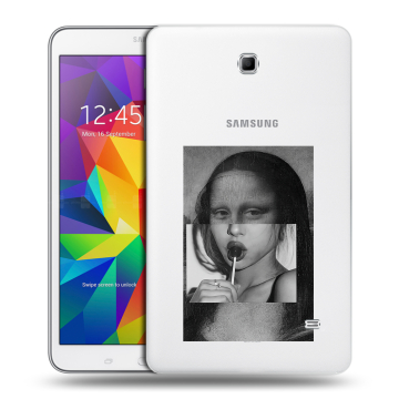 Силиконовый чехол на Samsung GALAXY Tab 4 8.0 с принтом Мона Лиза