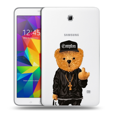 Силиконовый чехол на Samsung GALAXY Tab 4 8.0 с принтом Плюшевый медведь
