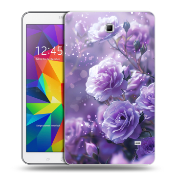 Силиконовый чехол на Samsung GALAXY Tab 4 8.0 с принтом Розы цветы