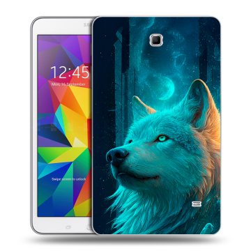 Силиконовый чехол на Samsung GALAXY Tab 4 8.0 с принтом бабочки саккура