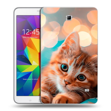 Силиконовый чехол на Samsung GALAXY Tab 4 8.0 с принтом котик