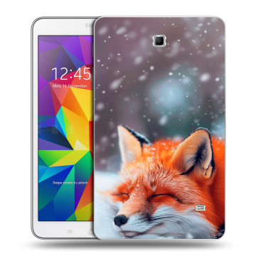 Силиконовый чехол на Samsung GALAXY Tab 4 8.0 с принтом лиса