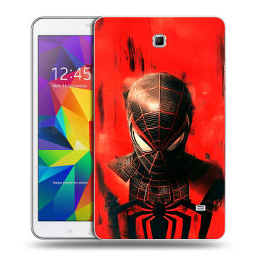Силиконовый чехол на Samsung GALAXY Tab 4 8.0 с принтом человек паук spiderman Силиконовый чехол на Samsung GALAXY Tab 4 8.0 с принтом человек паук spiderman