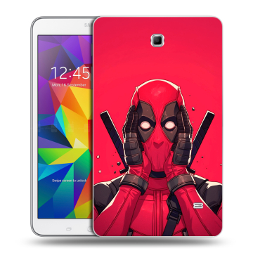 Силиконовый чехол на Samsung GALAXY Tab 4 8.0 с принтом Дедпул Deadpool
