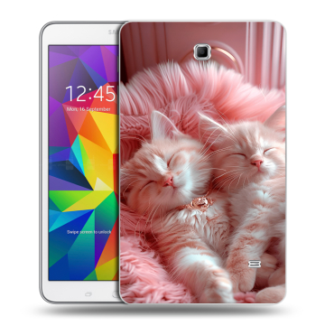 Силиконовый чехол на Samsung GALAXY Tab 4 8.0 с принтом котята котики