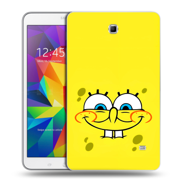 Силиконовый чехол на Samsung GALAXY Tab 4 8.0 с принтом спанчбоб спанч боб Силиконовый чехол на Samsung GALAXY Tab 4 8.0 с принтом спанчбоб спанч боб