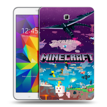 Силиконовый чехол на Samsung GALAXY Tab 4 8.0 с принтом Майнкрафт Minecraft