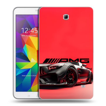 Силиконовый чехол на Samsung GALAXY Tab 4 8.0 с принтом Мерседес Mercedes AMG