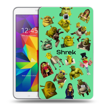 Силиконовый чехол на Samsung GALAXY Tab 4 8.0 с принтом Шрек Shrek