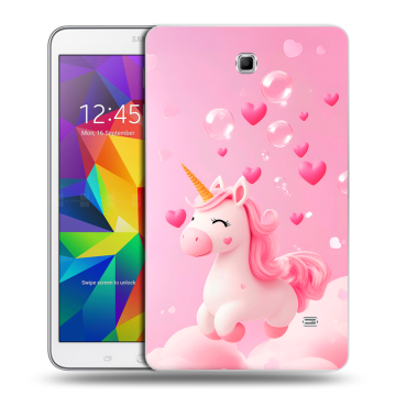 Силиконовый чехол на Samsung GALAXY Tab 4 8.0 с принтом Единорог Силиконовый чехол на Samsung GALAXY Tab 4 8.0 с принтом Единорог