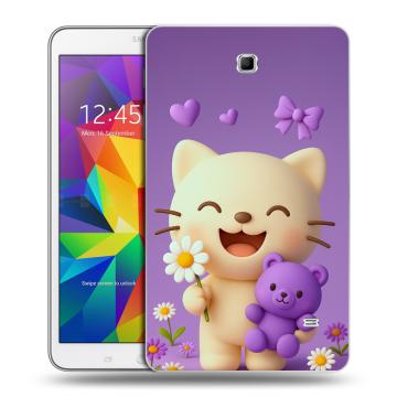 Силиконовый чехол на Samsung GALAXY Tab 4 8.0 с принтом для девочек