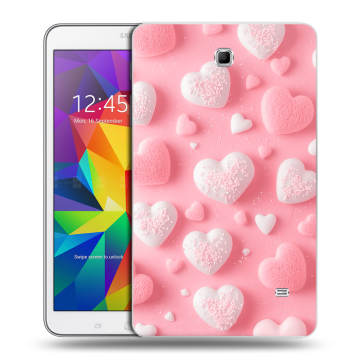 Силиконовый чехол на Samsung GALAXY Tab 4 8.0 с принтом Сердечки Силиконовый чехол на Samsung GALAXY Tab 4 8.0 с принтом Сердечки