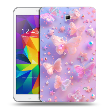 Силиконовый чехол на Samsung GALAXY Tab 4 8.0 с принтом Бабочки Силиконовый чехол на Samsung GALAXY Tab 4 8.0 с принтом Бабочки