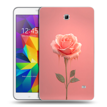 Силиконовый чехол на Samsung GALAXY Tab 4 8.0 с принтом Розовая роза