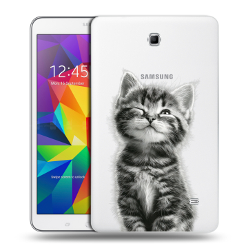 Силиконовый чехол на Samsung GALAXY Tab 4 8.0 с принтом Котенок
